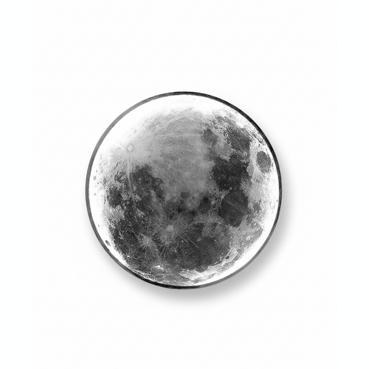 Modern Lunar LED Wall Lamp for Cozy Nights