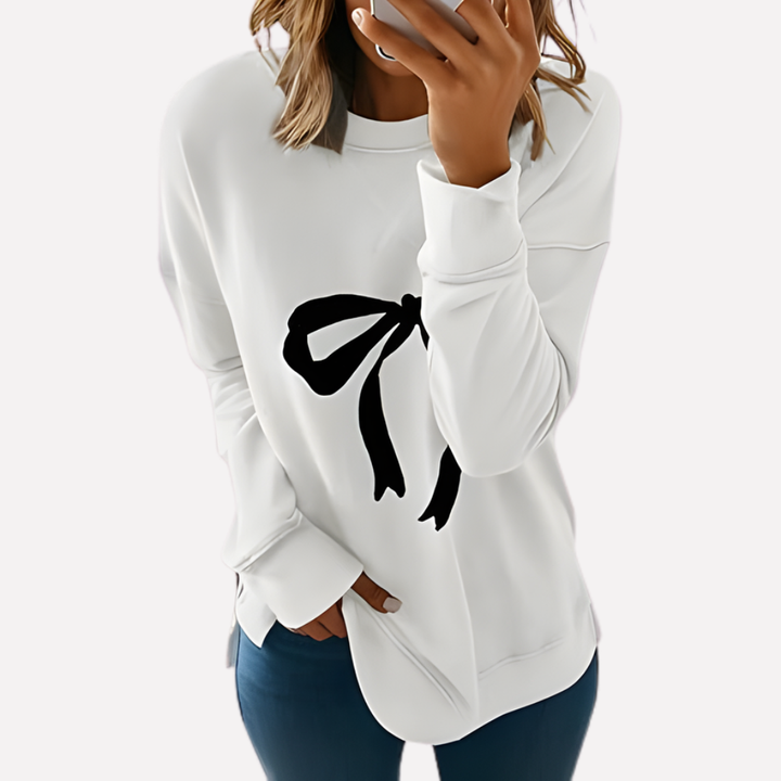 Loungewear women's relaxed fit crew neck sweatshirt, soft, cozy & perfect for chilling.