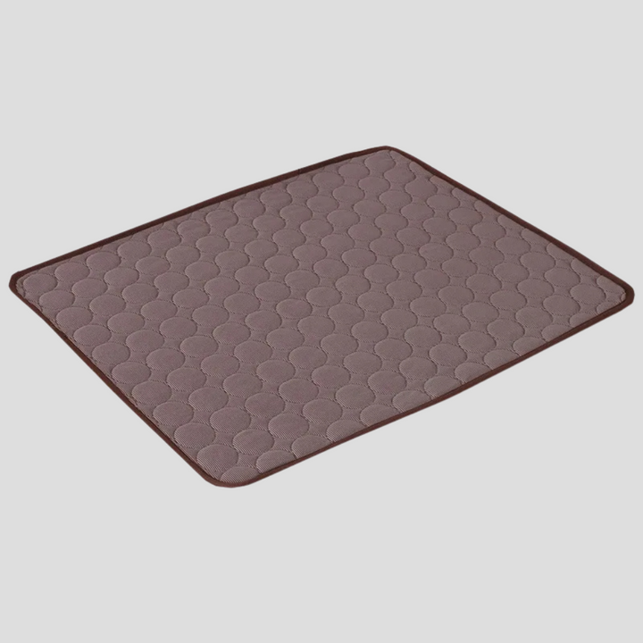 Washable self-cooling pet mat, a comfortable dog & cat bed for heat relief, essential summer pet accessory.