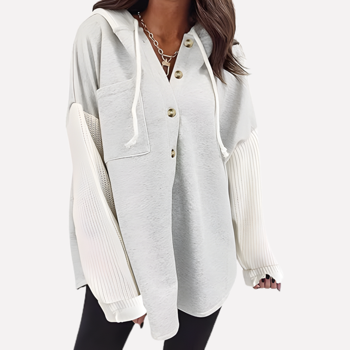 Relaxed fit women's oversized hoodie. Effortless casual comfort, ideal for everyday loungewear.