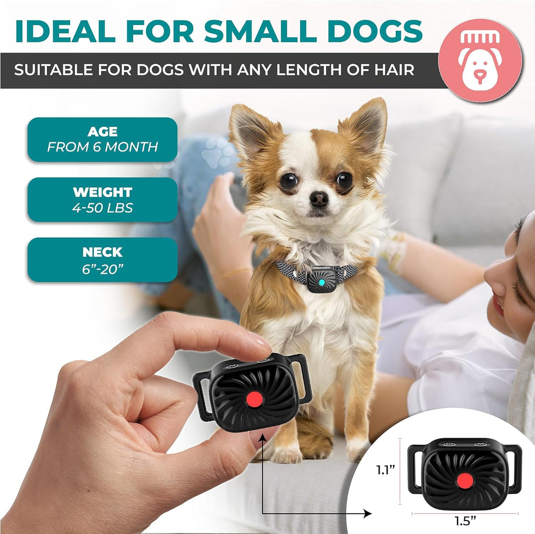 Customizable no-bark dog collar provides gentle feedback for effective pet training and quiet home environment.