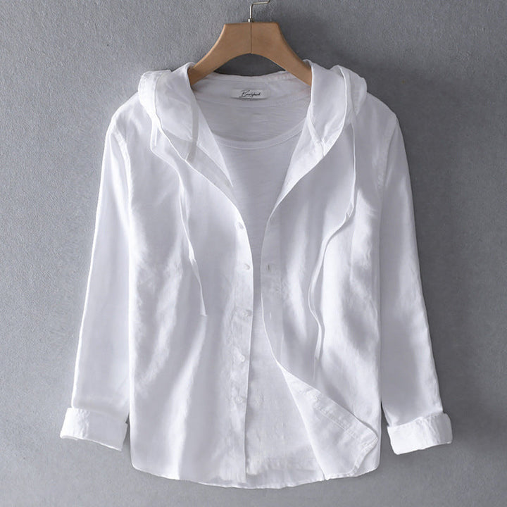 Lightweight women's elegant breezy blouse, a comfortable long-sleeve top ideal for summer fashion.