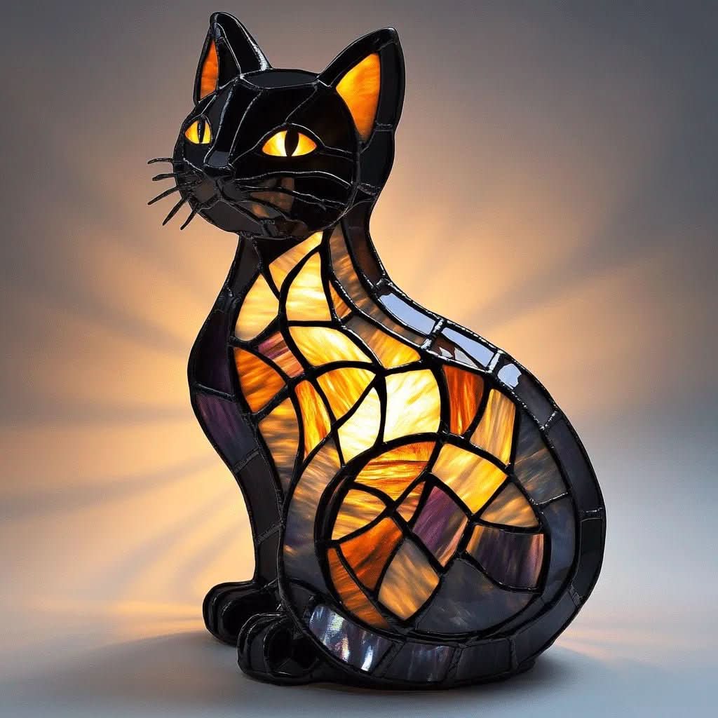 Cute silicone cat LED night light with soft glow, ideal touch lamp for a child's bedroom or nursery.