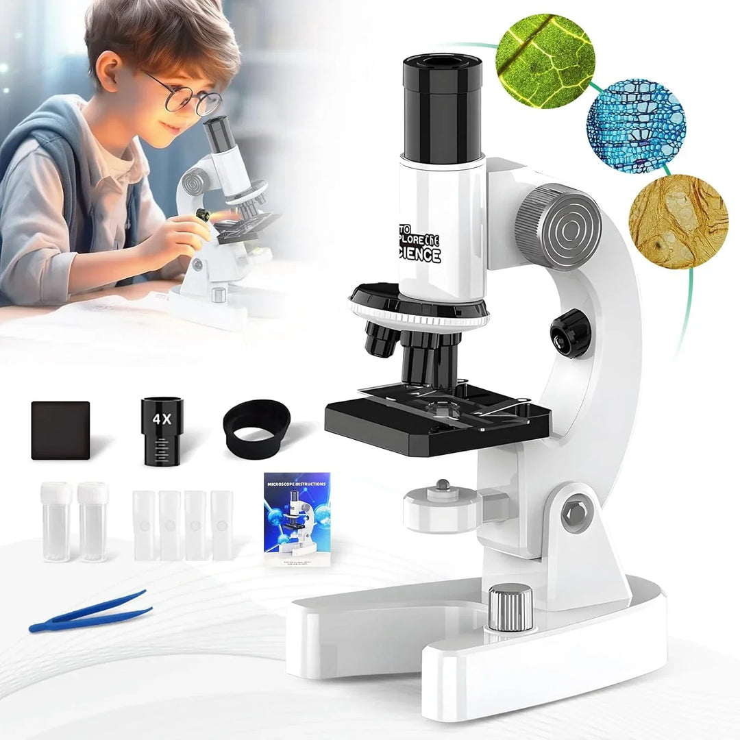 Inspiring digital microscope science kit, an educational gift & STEM toy for young scientists curious about biology.