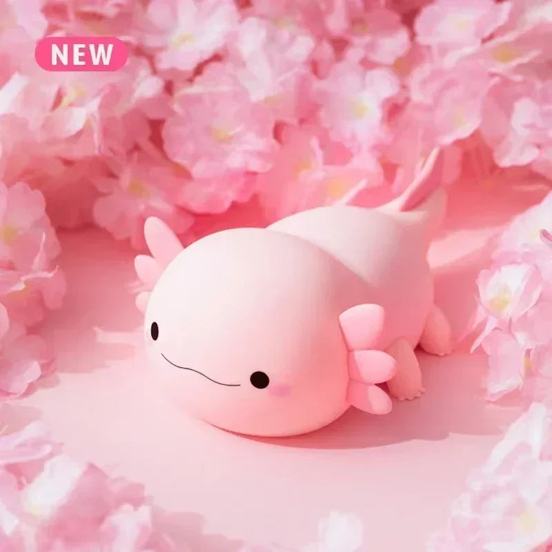 Squishy silicone rechargeable night light, perfect for kids' bedtime in the nursery, with soft LED illumination.