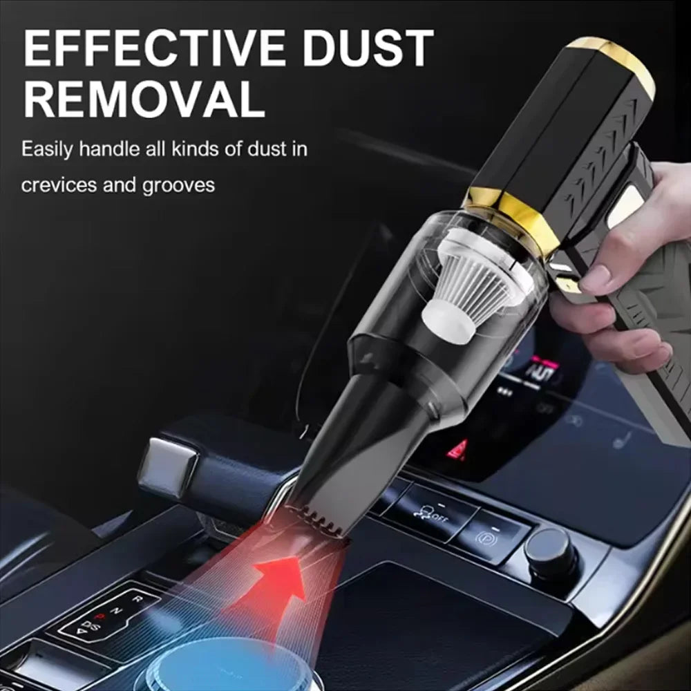 Rechargeable air duster for comprehensive dust removal from computers, cameras, and intricate devices.