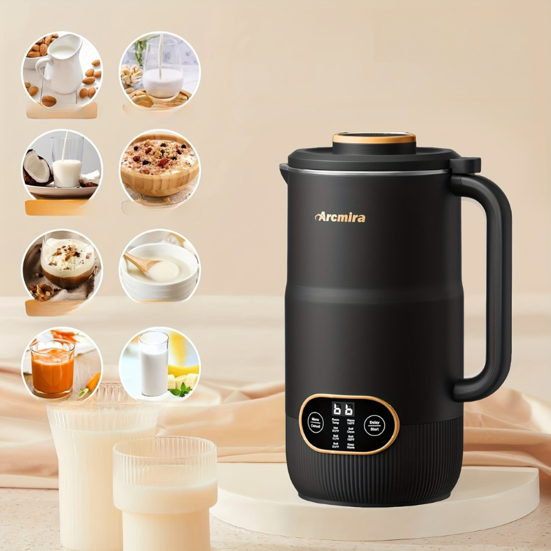Compact Tavvitaimp18 8-in-1 plant milk creator making fresh, healthy oat milk for dairy-free beverages.