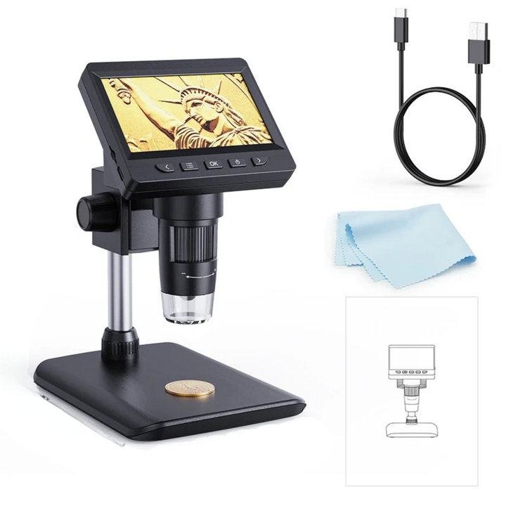 USB digital microscope for high-precision inspection, ideal for detailed observation and analysis.