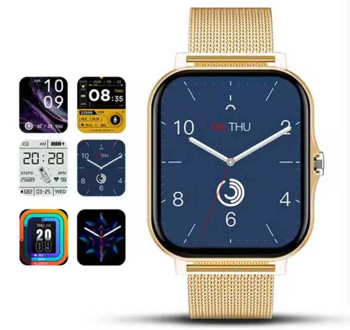 Modern women's smartwatch & fitness tracker, an elegant wristband for active lifestyles & smart features.