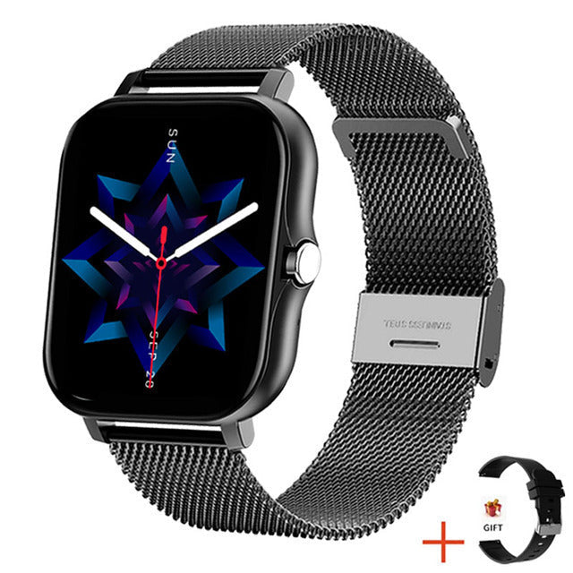 Activity tracker women's smartwatch, elegant wristband for fitness, steps, and daily wellness device.