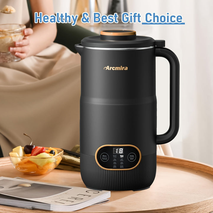 Effortlessly prepare nutritious soy milk using the Tavvitaimp18 8-in-1 kitchen appliance, 35oz capacity.