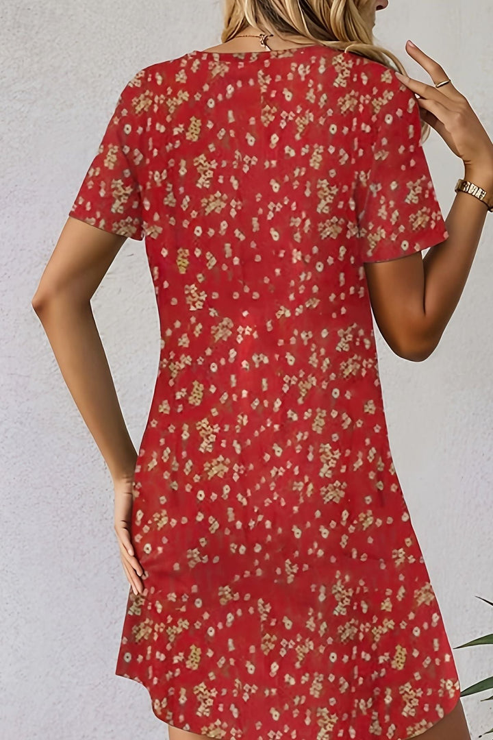Women's comfortable flowing midi dress with relaxed fit. Ideal for summer, evening or formal occasions. Machine washable.