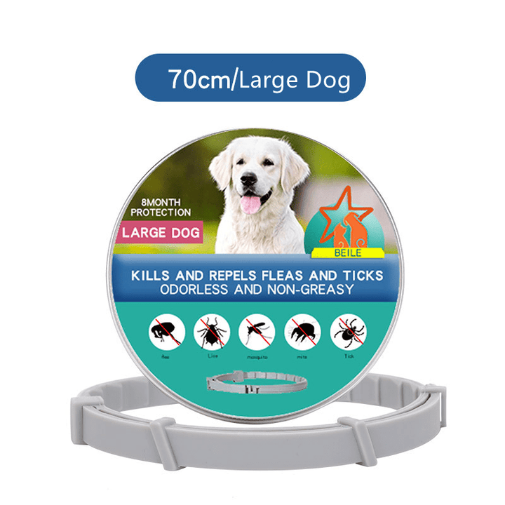 Waterproof dog & cat flea and tick collar. Offers 8 months of effective protection & pest control.