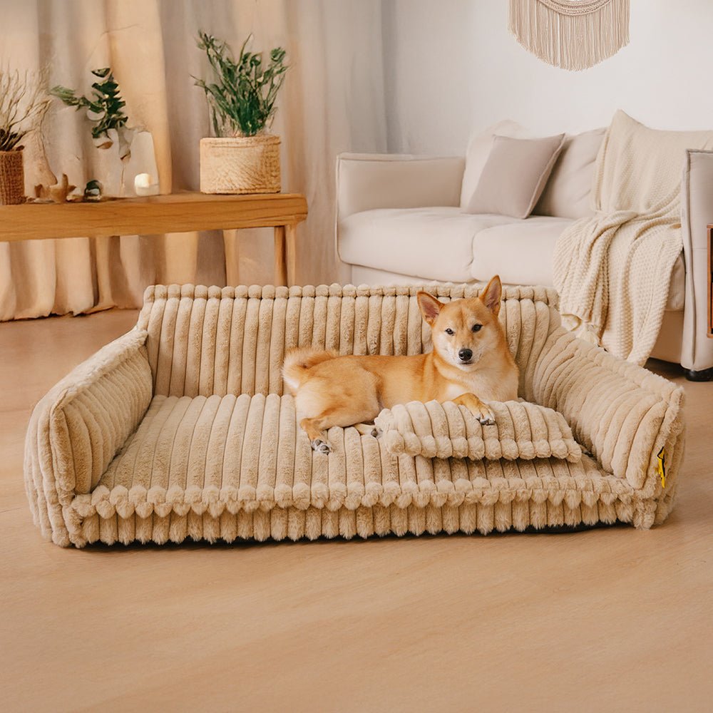 Large Orthopedic Fluffy Dog Pillow Sofa Bed for Dogs - Lexians