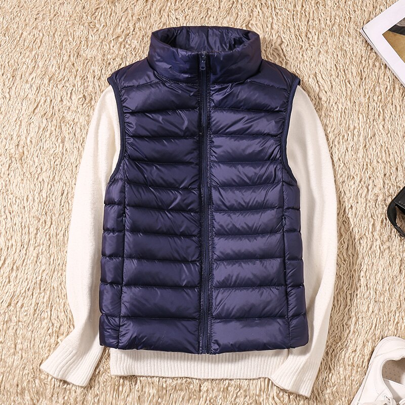 Essential lightweight quilted vest for women, great for adding style and warmth to any spring or fall outfit.