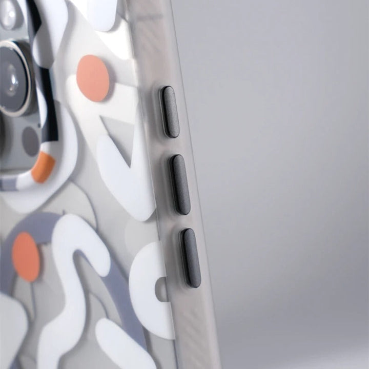 High-quality matte plastic iPhone case, lightweight yet offering strong impact defense