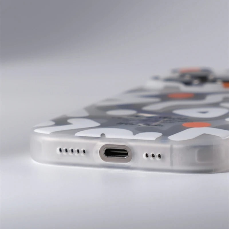 Side view of a matte iPhone case, illustrating raised edges for screen and camera safety
