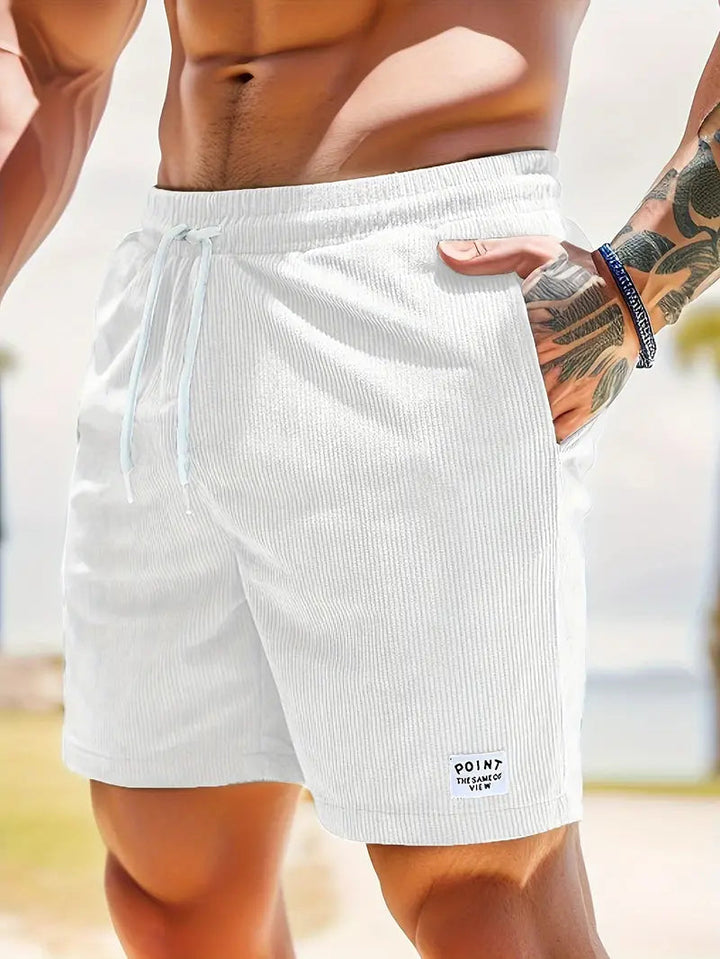 Men's quick-dry casual swim shorts, great for everyday summer wear & beach trips.