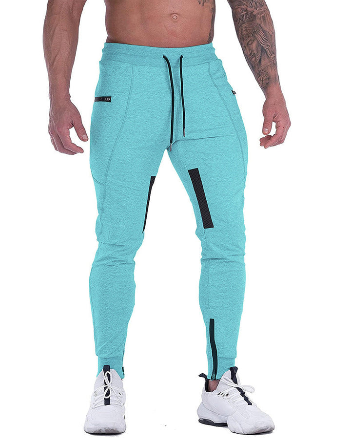 Men's joggers in navy blue, tapered fit athletic pants for comfort and style