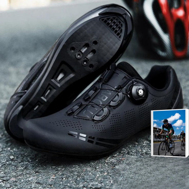 Men's versatile SPD cycling shoes for road, trail, and spin class performance.
