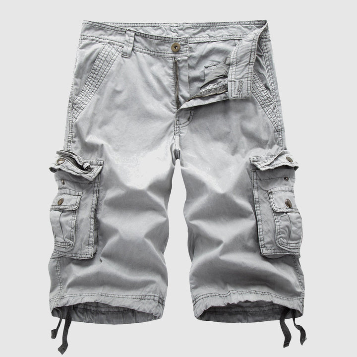 Men's Cotton Cargo Shorts - Multi - pocket, Outdoor Explorer - Lexians
