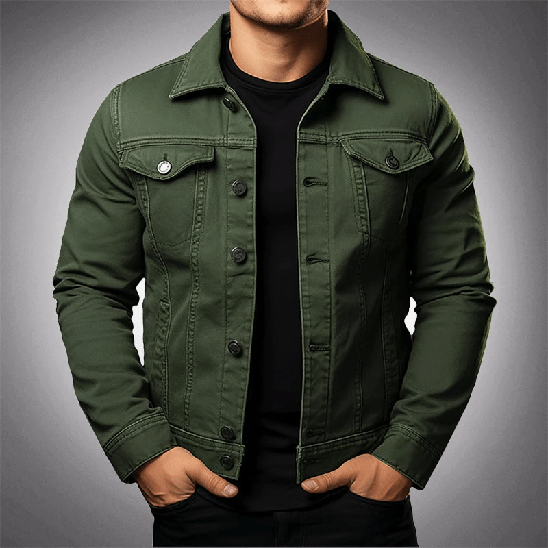 Men's Premium Denim Jacket with Multi Pockets - Lexians