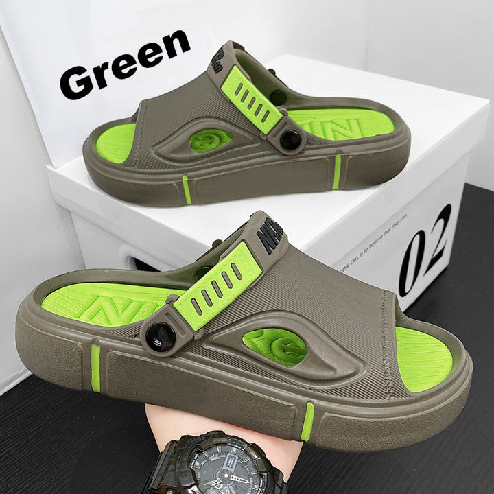 Men's comfortable slide sandals, perfect non-slip footwear for summer.