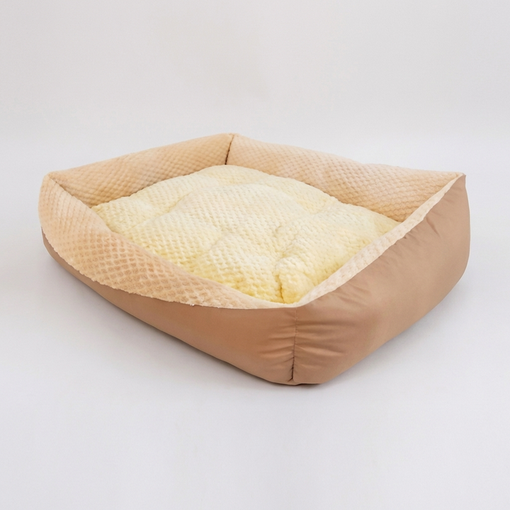 Washable Pet Comfort Deep Sleep Dog Bed featuring non-slip base for secure, cozy pet rest.