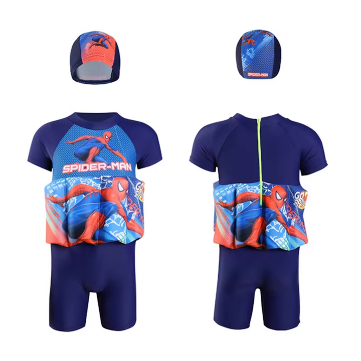 Toddler water safety vest, provides UV 50+ sun protection with integrated shorts.