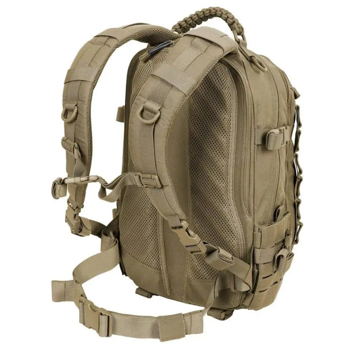 Rugged unisex 30L+ tactical backpack, built for military-grade durability, camping, and travel.