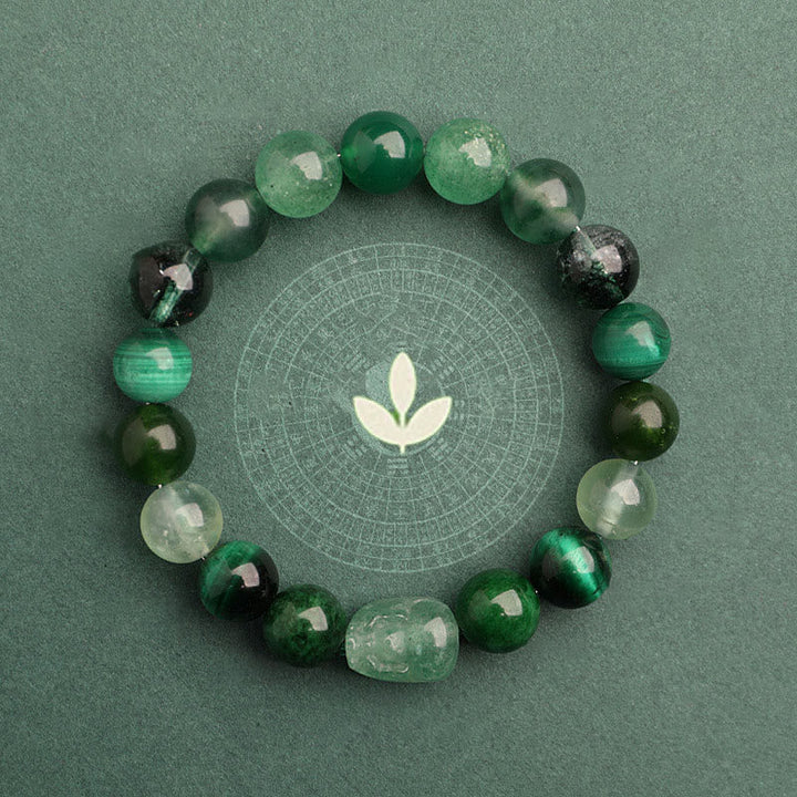 Unisex Five Elements Crystal Agate Luck Bracelet - Lexians