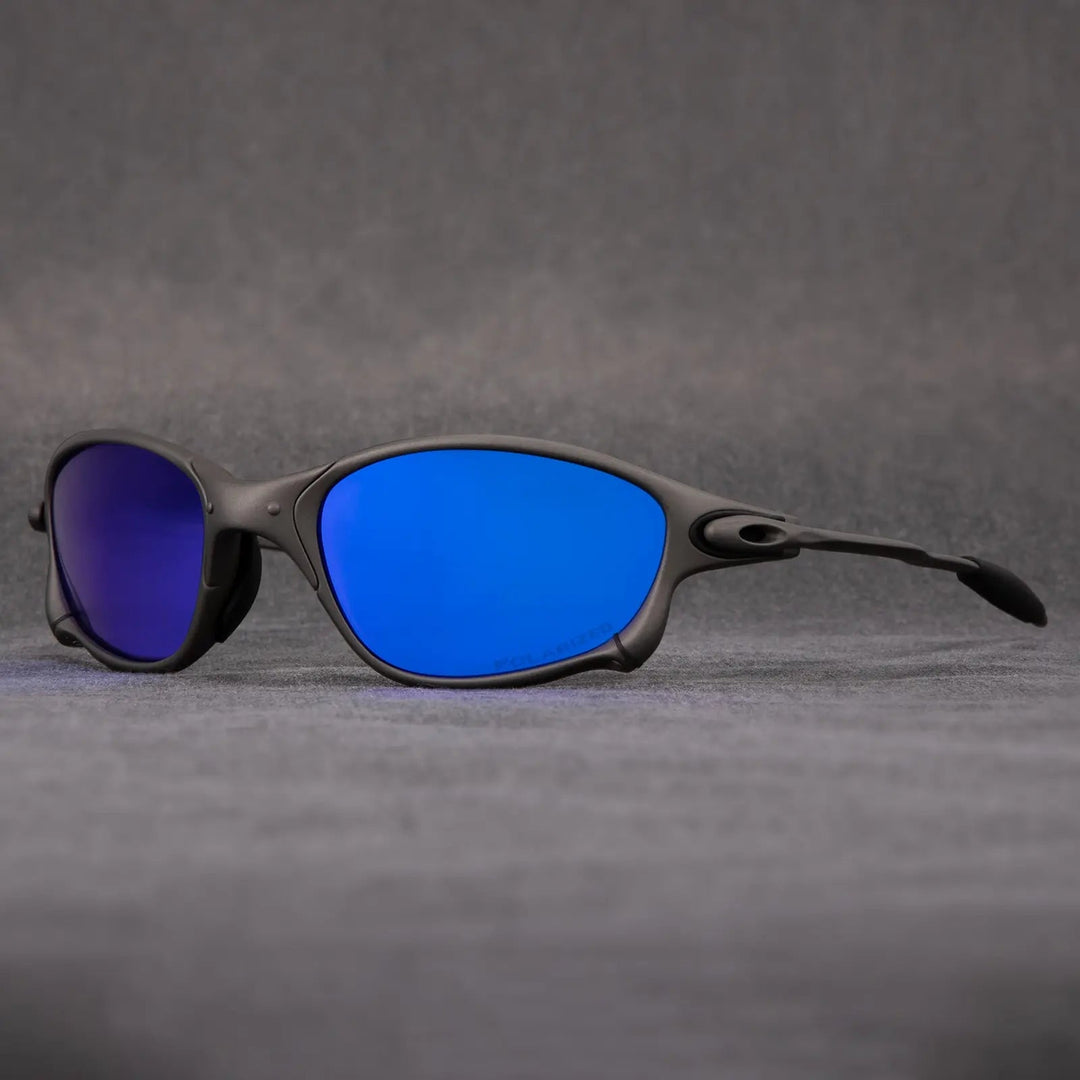 Unisex Matte Black Polarized Sunglasses with UV Protection - Lexians