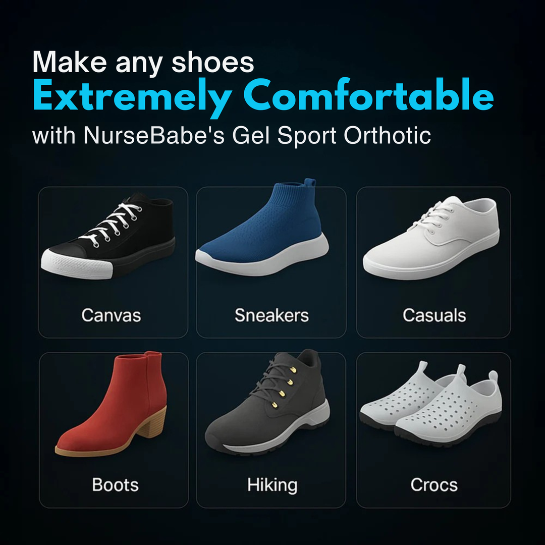  Ergonomic memory-foam gel sport insoles, offering robust arch support and effective shock absorption