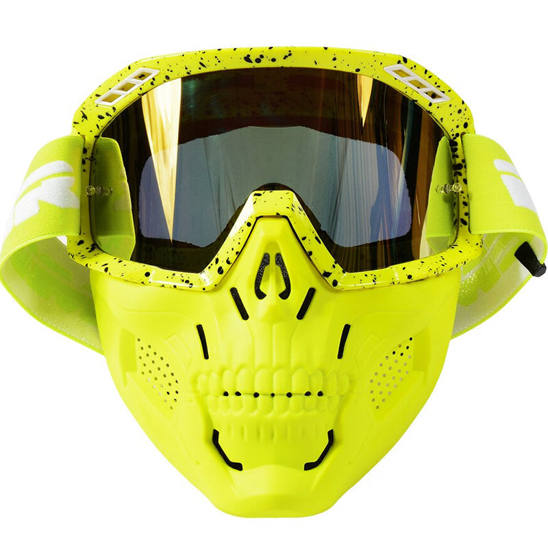 Stylish biker accessory: unisex motorcycle goggles, clear vision protective eyewear for riding & adventure gear.