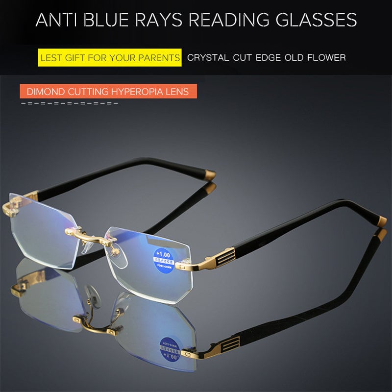 Durable, lightweight unisex multifocal reading glasses with anti-blue light for long-lasting comfort.