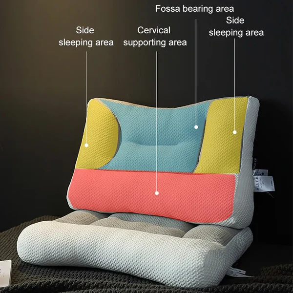 Premium comfort orthopedic pillow, a sleep aid designed for optimal neck support & pain alleviation.