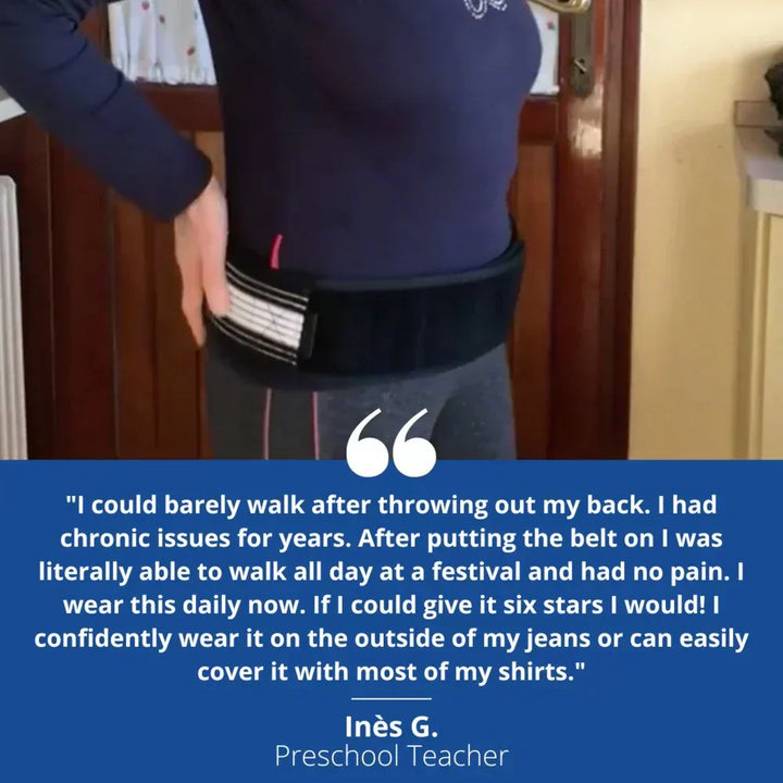 Unisex orthopedic belt for sciatica & SI joint pain. Provides targeted lower back & hip relief.