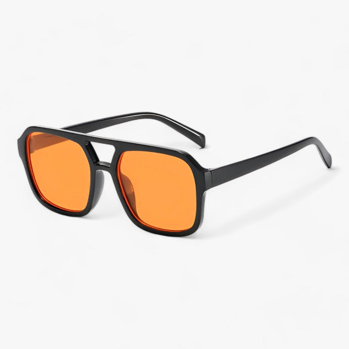 Classic vintage oversized square frame sunglasses, unisex for a timeless look and full UV protection.