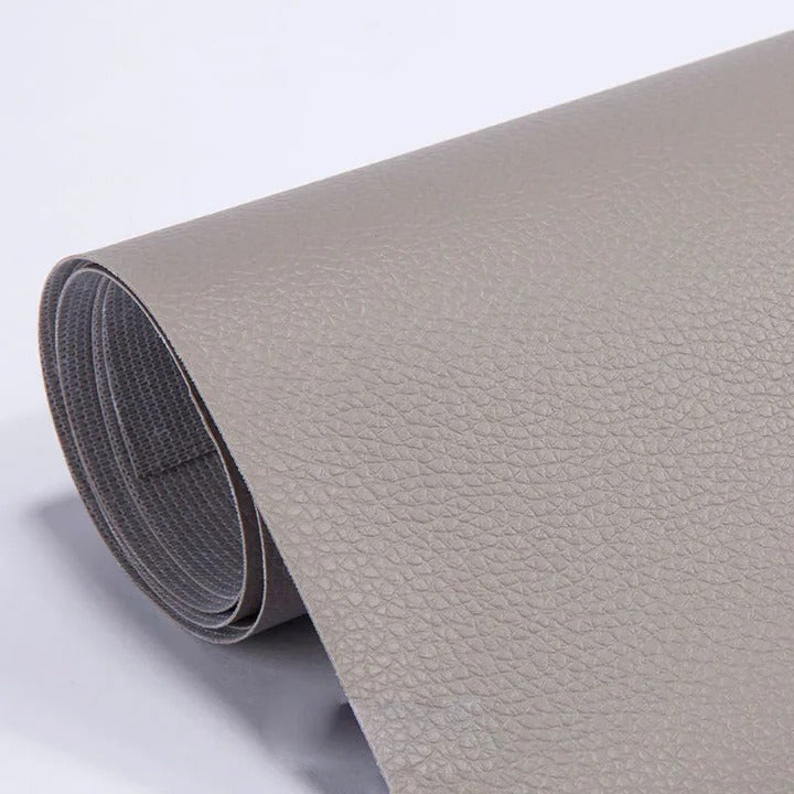 Strong PU leather repair tape, waterproof and self-adhesive for long-lasting furniture patches.
