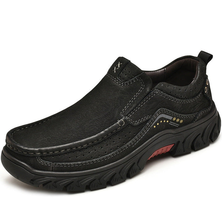 Women's orthopedic leather boots in rich brown, featuring a comfortable sole for all-day wear