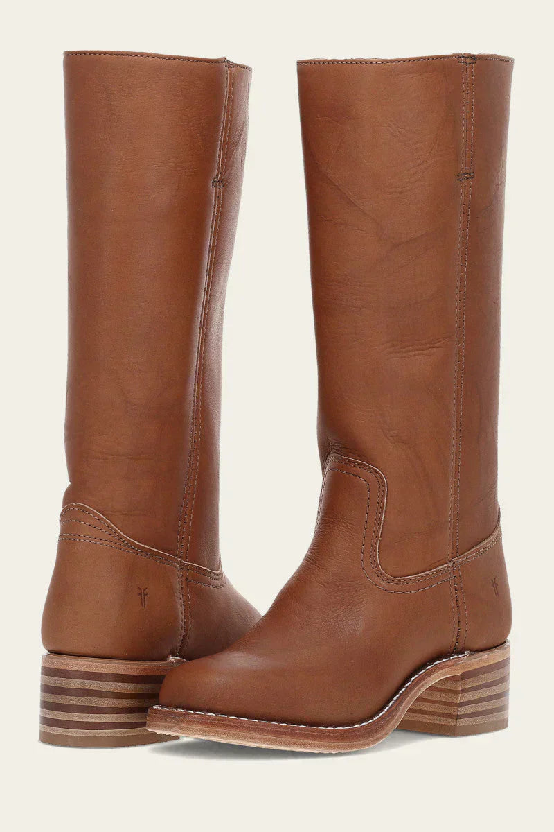 Stylish women's black cowboy boots, mid-calf height, featuring detailed embroidery and a comfortable stacked heel
