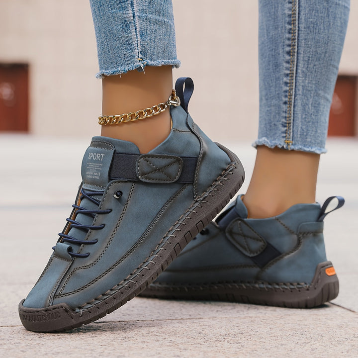 Supportive women's orthopedic sneakers, comfortable casual shoes for walking & everyday style.