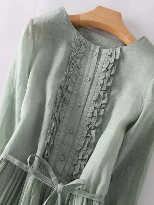 Stylish women's casual summer dress, versatile for everyday wear or a chic vacation look.