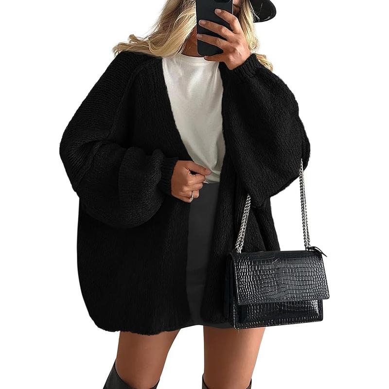 Stylish women's open front knitwear cardigan in a chic, versatile outerwear design