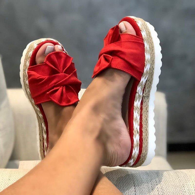 Comfortable women's orthopedic sandals with stylish bow detail. Excellent arch support for summer walking & casual fashion.