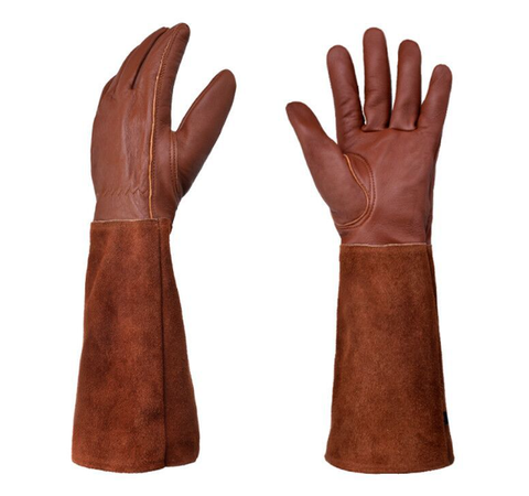Breathable thorn-proof women's gloves, perfect for gardening, weeding & plant handling.