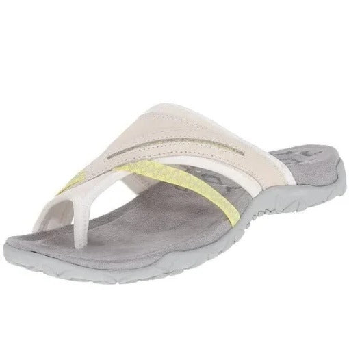 Women's comfortable orthotic cross strap sandals with chic design, featuring an orthotic sole and non-slip outsole for suppor