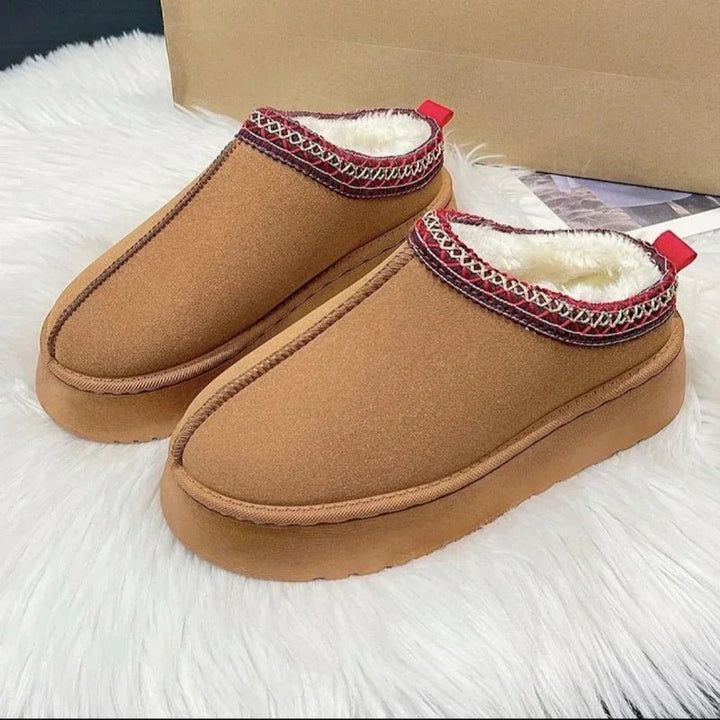 Women's Fleece - Lined Slip - On Mules for Cold Weather - Lexians