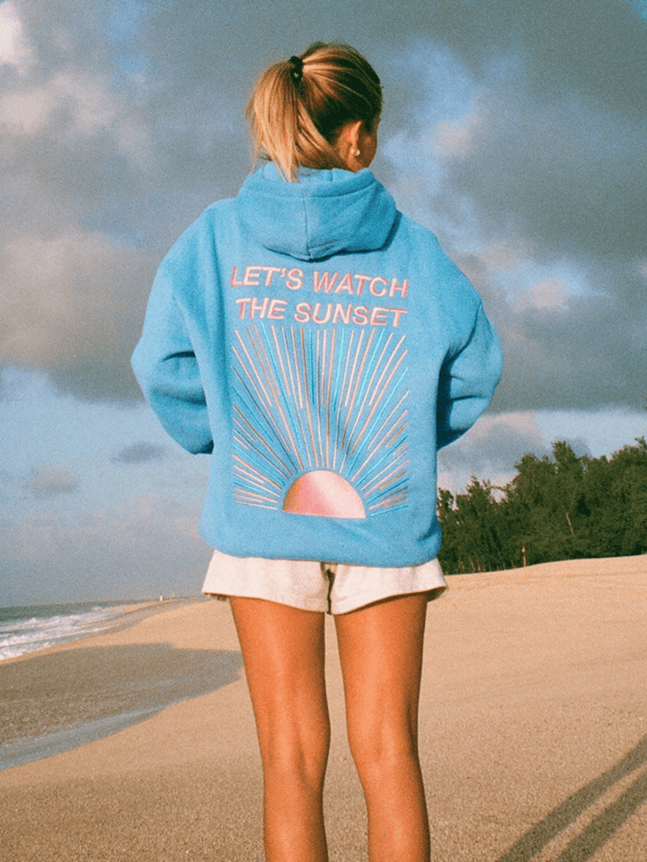 Women's Lightweight Graphic Hoodie - Ophelia - Casual Relaxed Fit - Lexians
