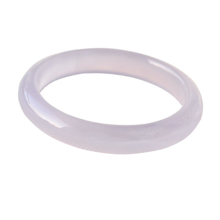 Women's Natural Purple Jade Bracelet Bangle - Soothing Protection - Lexians